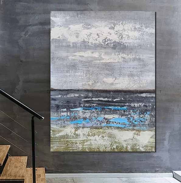 Living Room Acrylic Wall Art Ideas, Buy Art Online, Modern Abstract Paintings, Abstrct Acrylic Paintings, Heavy Texture Canvas Art-LargePaintingArt.com