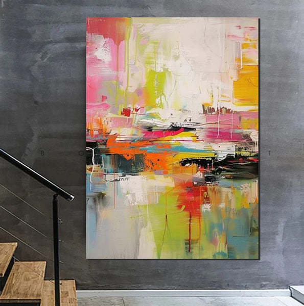 Simple Painting Ideas, Hand Painted Wall Painting, Extra Large Paintings for Living Room, Modern Abstract Art for Bedroom, Abstract Acrylic Wall Painting-LargePaintingArt.com
