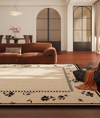 Unique Modern Rugs for Dining Room, Abstract Modern Rugs for Bedroom, Large Modern Rugs for Living Room, Contemporary Geometric Modern Rugs-LargePaintingArt.com
