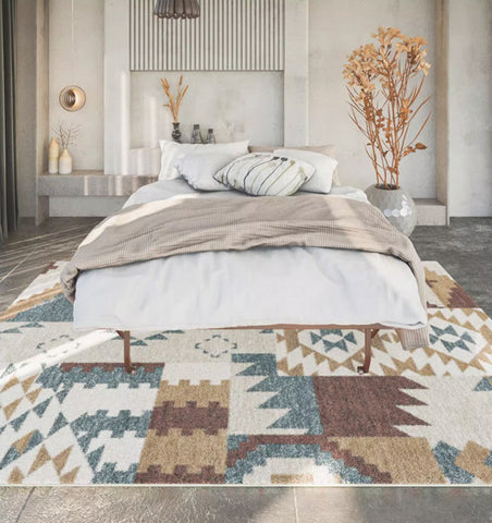 Modern Rug Placement Ideas for Living Room, Contemporary Modern Rugs for Bedroom, Geometric Modern Rugs for Sale, Abstract Rugs for Dining Room-LargePaintingArt.com