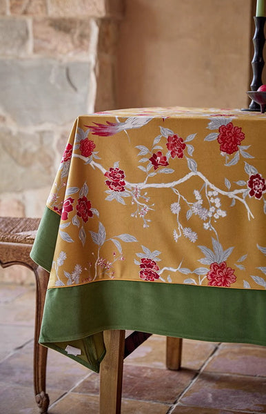 Farmhouse Table Cloth, Dining Room Flower Table Cloths, Large Square Tablecloth for Round Table, Extra Large Rectangular Table Covers for Kitchen-LargePaintingArt.com