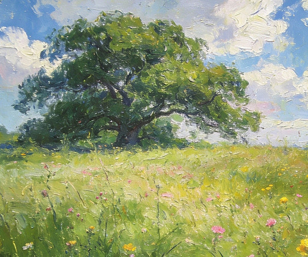 Hand Painted Canvas Art, The Wild in Full Bloom of Spring, Original Wall Paintings, Original Artwork Small Paintings, Small Landscape Paintings, On Canvas Small Paintings-LargePaintingArt.com