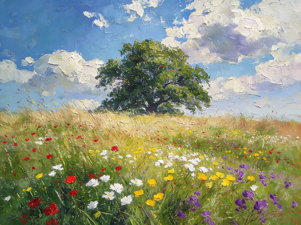On Canvas Small Paintings, Spring Awakens the Wild, Hand Painted Canvas Art, Small Landscape Paintings, Original Oil Paintings, Small Wall Art Paintings-LargePaintingArt.com