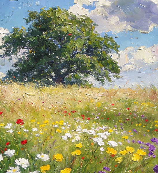 On Canvas Small Paintings, Spring Awakens the Wild, Hand Painted Canvas Art, Small Landscape Paintings, Original Oil Paintings, Small Wall Art Paintings-LargePaintingArt.com