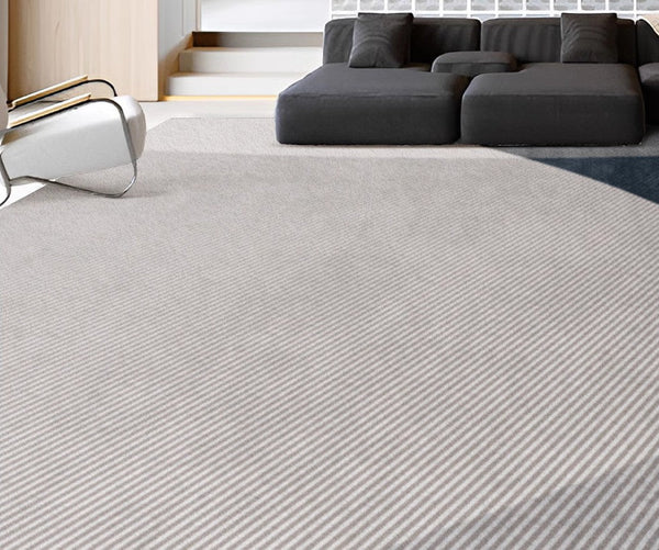 Blue Contemporary Modern Rugs, Geometric Contemporary Rugs Next to Bed, Modern Rugs for Living Room, Contemporary Rugs for Dining Room-LargePaintingArt.com