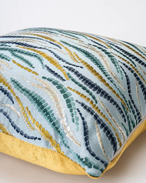 Square Modern Pillows for Couch, Contemporary Modern Sofa Pillows, Decorative Throw Pillows for Bedroom, Large Throw Pillow for Living Room-LargePaintingArt.com