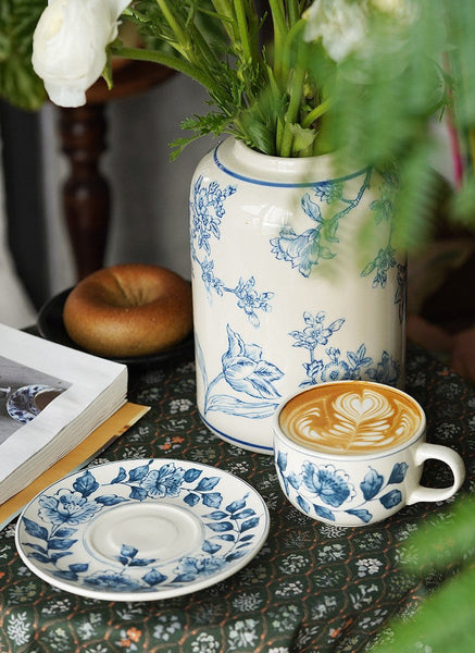 Classic British Tea Cups, Traditional Tea Cup Set, Porcelain Tea Cups, Floral Tea Cup Set, Elegant Tea Cup With Saucer, Ceramic Tea Cup with Saucer, Tea Cup Set, Vintage Tea Cup Set, Modern Ceramic Cups-LargePaintingArt.com