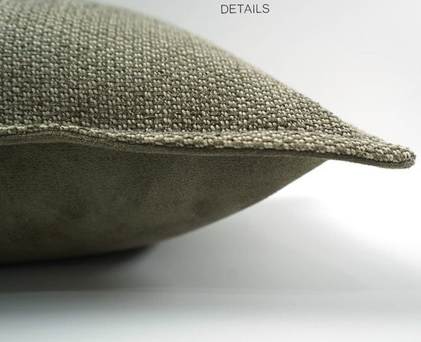 Large Green Square Modern Throw Pillows for Couch, Large Throw Pillow for Interior Design, Contemporary Modern Sofa Pillows, Simple Decorative Throw Pillows-LargePaintingArt.com