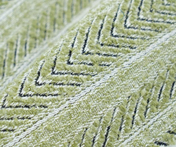 Morocco Green White Modern Sofa Pillows, Large Square Modern Throw Pillows for Couch, Large Decorative Throw Pillows, Simple Throw Pillow for Interior Design-LargePaintingArt.com