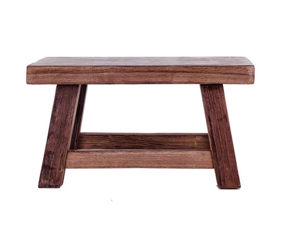 Shoe-changing Stool, Solid Wood low Stool, Wenge Wood Stool, Children's Wooden Stool, Sofa Stool, Dining Table Stool-LargePaintingArt.com