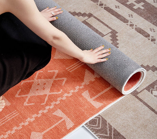 Modern Rugs for Living Room, Mid Century Area Rugs for Bedroom, Large Contemporary Area Rugs for Dining Room-LargePaintingArt.com