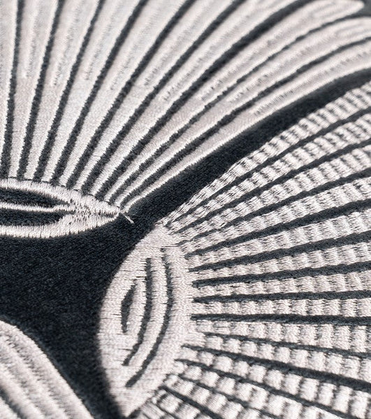 Abstract Feather Pattern Throw Pillows for Couch, Simple Modern Sofa Throw Pillows, Contemporary Throw Pillow for Living Room, Modern Square Pillows-LargePaintingArt.com