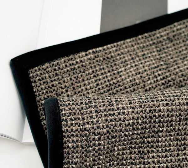 Large Grey Black Decorative Throw Pillows, Contemporary Square Modern Throw Pillows for Couch, Large Modern Sofa Pillows, Simple Throw Pillow for Interior Design-LargePaintingArt.com