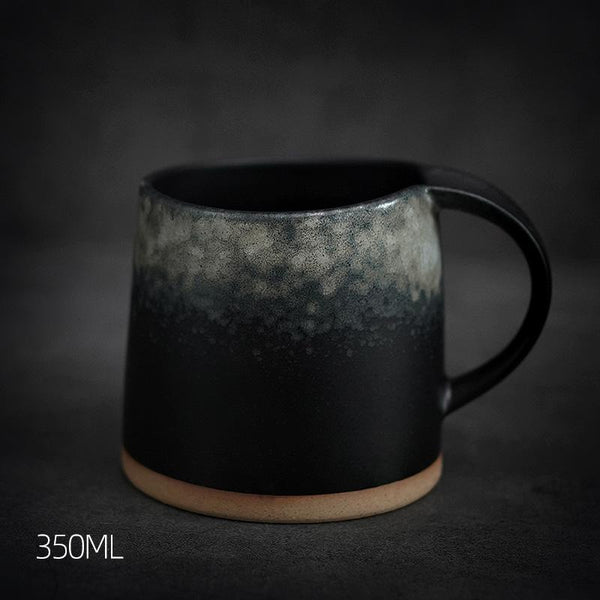 Large Pottery Coffee Cup, Handmade Coffee Cup, Ceramic Coffee Mug, Latte Coffee Cup, Large Tea Cup-LargePaintingArt.com