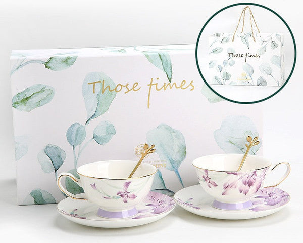 Elegant Coffee Cup, Porcelain Coffee Cup, Ceramic Tea Cup Set, Luxury Tea Cup with Saucer, Porcelain Tea cups, British Tea Cup Set, Afternoon Tea Cup with Saucer Set-LargePaintingArt.com