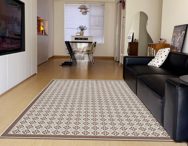 Mid Century Contemporary Modern Rugs for Living Room, Modern Rug Placement Ideas for Dining Room, Large Modern Rugs for Bedroom-LargePaintingArt.com