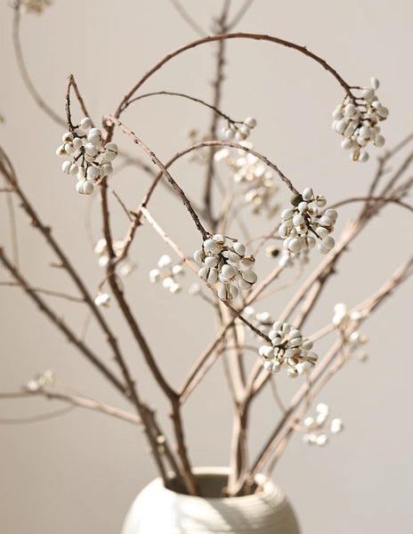 Dried Tree Twigs, Flower Arrangement, Dried Chinese Tallow Tree Twigs, Natural Decorations, Handmade Artificial Flower, Natural Dried Branches-LargePaintingArt.com