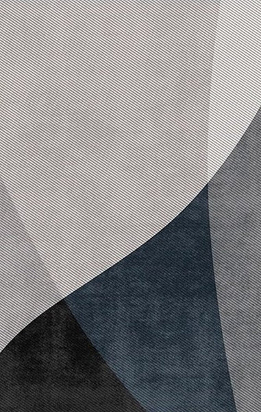 Modern Rugs for Living Room, Contemporary Rugs for Dining Room, Blue Contemporary Modern Rugs, Geometric Contemporary Rugs Next to Bed-LargePaintingArt.com