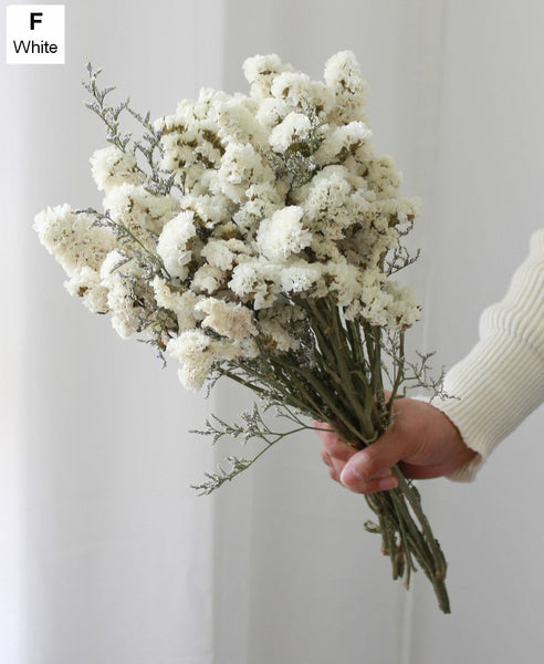 A Bunch Dried Myosotis Flowers with Limoniums, Dried Flowers, Flower Bunches, Dried Floral-LargePaintingArt.com