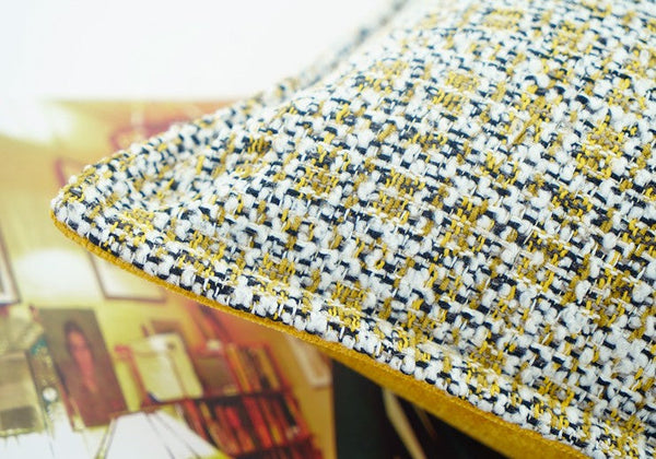 Contemporary Modern Sofa Pillows, Large Yellow Decorative Throw Pillows, Large Square Modern Throw Pillows for Couch, Simple Throw Pillow for Interior Design-LargePaintingArt.com