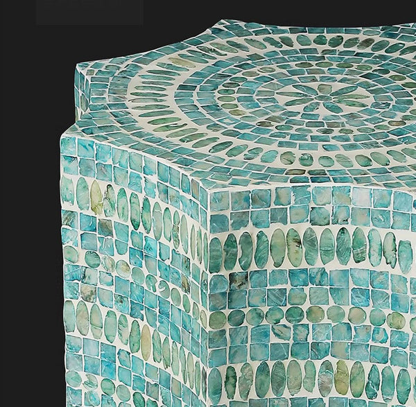 Contemporary Side Table, Contemporary Bedside Table, Bedside Small Side Table, Shell Small Sofa Side Table, Modern Side Table, Small End Table, Portable Casual Side Table, Creative Coffee Table-LargePaintingArt.com