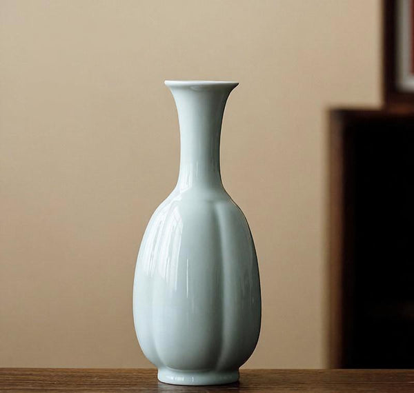 Ceramic Bud Vases, Handmade Water Holding Flower Vase, Small Flower Vases on Table, Rustic Porcelain Flower Vases-LargePaintingArt.com