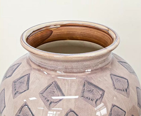 Unique Porcelain Flower Vases, Flower Vases on Table, Contemporary Vases for Modern Home Decor, Ceramic Bouquet Vases, Dining Table Centerpiece-LargePaintingArt.com