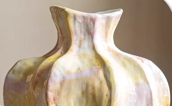 Handmade Modern Flower Vase, Centerpiece Ceramic Bouquet Vases, Large Contemporary Vases on Dining Table, Porcelain Vases for Modern Home Decor-LargePaintingArt.com