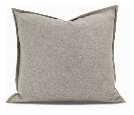Large Square Modern Throw Pillows for Couch, Large Brown Throw Pillow for Interior Design, Contemporary Modern Sofa Pillows, Simple Decorative Throw Pillows-LargePaintingArt.com
