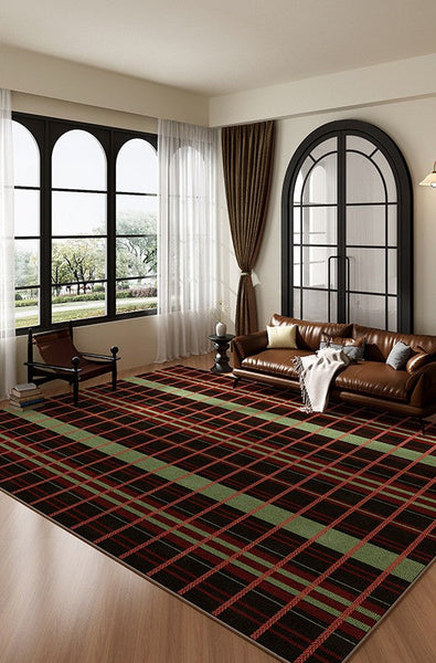 Mid Century Modern Rugs, Contemporary Modern Rugs for Living Room, Colorful Absract Rugs for Bedroom, Minimalist Geometric Rugs for Living Room-LargePaintingArt.com