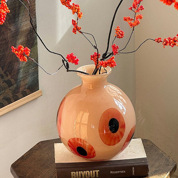 Glass Bud Vases, Handmade Vintage Glass Flower Vases, Water Holding Flower Vases, Flower Vases on Table-LargePaintingArt.com