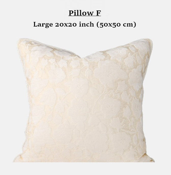Decorative Pillow Arrangement Ideas, Modern Decorative Cushion Covers, Decorative Throw Pillows for Bed, Living Room Decorative Pillows, Large Decorative Pillows for Interior Design-LargePaintingArt.com