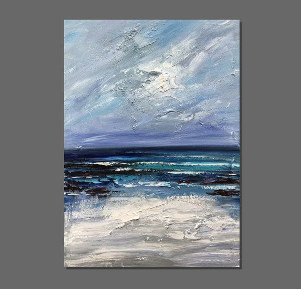 Extra Large Abstract Paintings on Canvas, Abstract Landscape Paintings for Bedroom, Hand Painted Abstract Painting, Bedroom Wall Art Ideas-LargePaintingArt.com