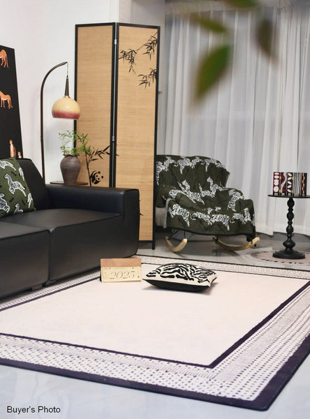 Large Modern Rugs for Living Room, Dining Room Geometric Area Rugs, Contemporary Modern Rugs for Office, Bedroom Modern Rug-LargePaintingArt.com