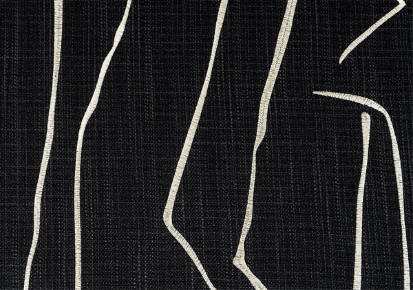 Geometric Square Modern Throw Pillows for Couch, Abstract Black Decorative Throw Pillows, Large Contemporary Throw Pillow for Interior Design-LargePaintingArt.com