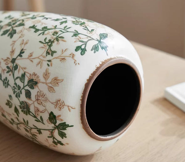 Porcelain Flower Vases, Rustic Flower Vases on Table, Dining Table Centerpiece, Ceramic Bouquet Vases, Handmade Water Holding Flower Vase-LargePaintingArt.com