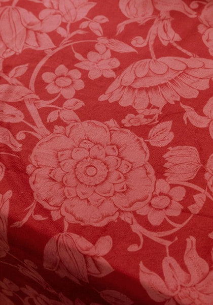 Long Rectangle Tablecloth for Dining Room Table, Christmas Table Cloth, Wedding Tablecloth, Red Flower Pattern Tablecloth for Home Decoration, Square Tablecloth-LargePaintingArt.com