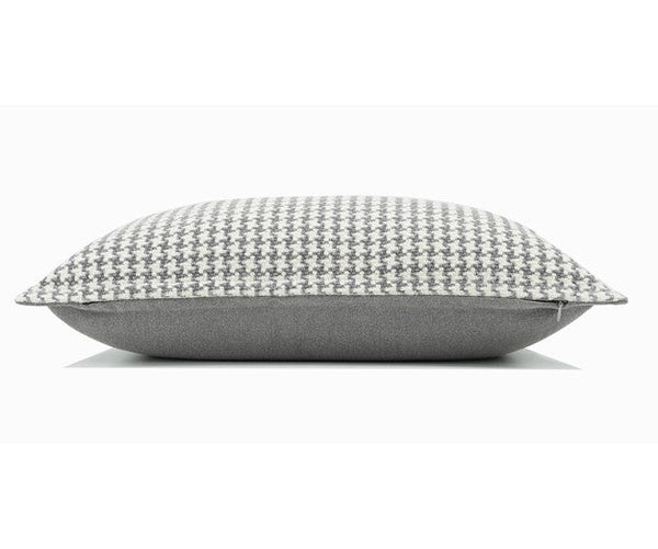 Gray Chequer Modern Sofa Pillows, Large Decorative Throw Pillows, Contemporary Square Modern Throw Pillows for Couch, Abstract Throw Pillow for Interior Design-LargePaintingArt.com