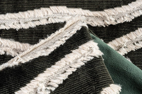 Large Simple Throw Pillow for Bedroom, Contemporary Pillows, Abstract Decorative Throw Pillows, Green Square Modern Throw Pillows for Couch-LargePaintingArt.com