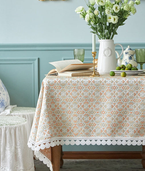 Modern Tablecloth for Home Decoration, Large Square Tablecloth for Round Table, Extra Large Rectangle Tablecloth for Dining Room Table-LargePaintingArt.com