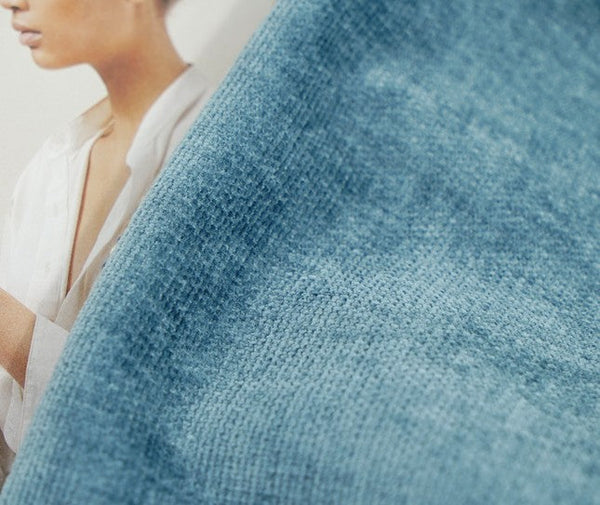 Abstract Blue Modern Sofa Pillows, Large Decorative Throw Pillows, Contemporary Square Modern Throw Pillows for Couch, Simple Throw Pillow for Interior Design-LargePaintingArt.com