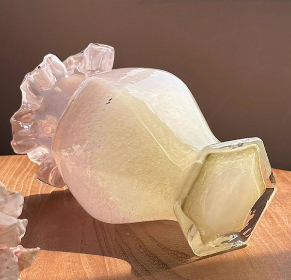 Water Holding Flower Vases, Glass Bud Vases, Bouquet Flower Vase, Vintage Glass Flower Vases, Handmade Flower Vases on Table-LargePaintingArt.com