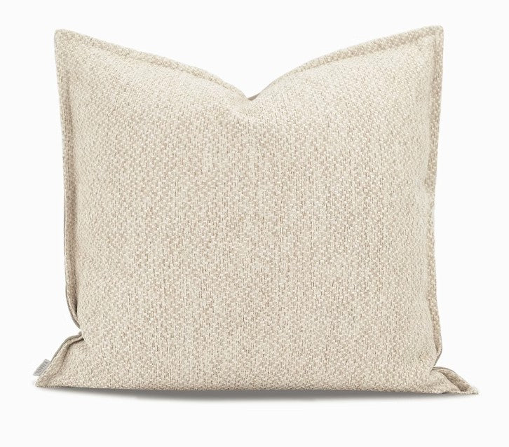 Large Square Modern Throw Pillows for Couch, Large Brown Throw Pillow for Interior Design, Contemporary Modern Sofa Pillows, Simple Decorative Throw Pillows-LargePaintingArt.com