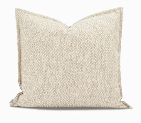 Large Square Modern Throw Pillows for Couch, Large Brown Throw Pillow for Interior Design, Contemporary Modern Sofa Pillows, Simple Decorative Throw Pillows-LargePaintingArt.com