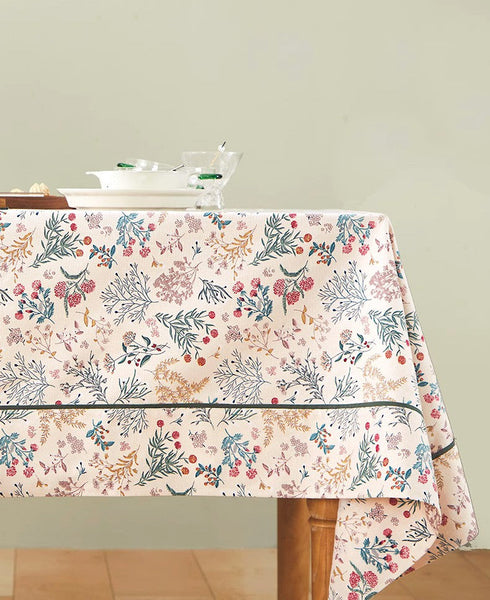 Large Rectangle Tablecloth for Dining Room Table, Rustic Table Covers for Kitchen, Country Farmhouse Tablecloth, Square Tablecloth for Round Table-LargePaintingArt.com