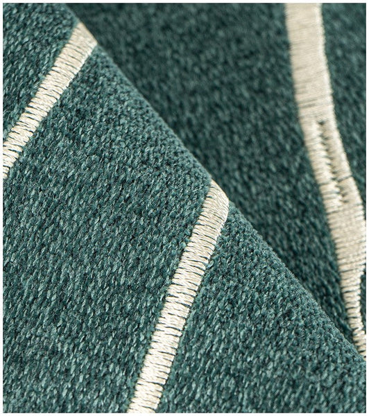 Abstract Green Decorative Throw Pillows, Geometric Square Modern Throw Pillows for Couch, Large Contemporary Throw Pillow for Interior Design-LargePaintingArt.com