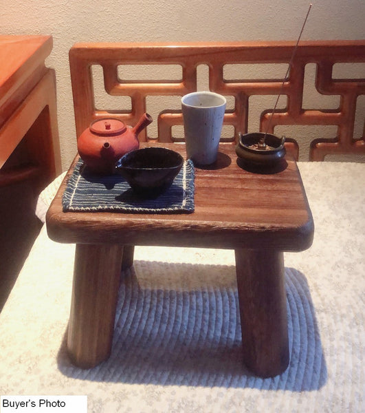 Dining Table Stool, Shoe-changing Stool, Solid Wood low Stool, Paulownia Wood Stool, Children's Wooden Stool, Sofa Stool-LargePaintingArt.com