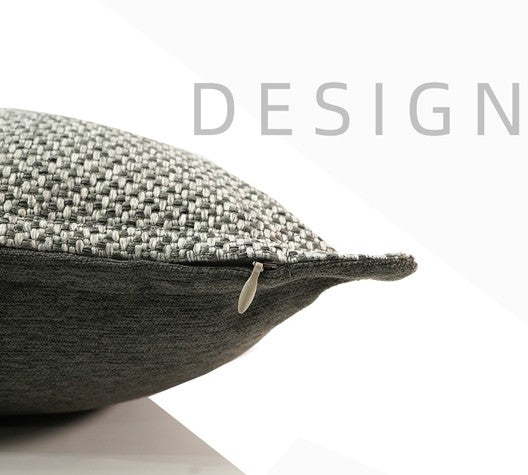 Simple Decorative Throw Pillows, Large Throw Pillow for Interior Design, Large Gray Square Modern Throw Pillows for Couch, Contemporary Modern Sofa Pillows-LargePaintingArt.com