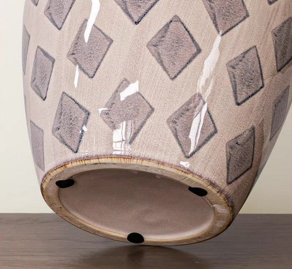 Contemporary Vases for Modern Home Decor, Porcelain Flower Vases, Flower Vases on Table, Ceramic Bouquet Vases, Dining Table Centerpiece-LargePaintingArt.com