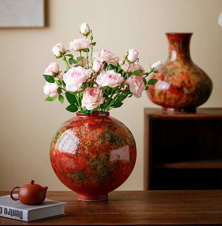 Large Pottery Flower Vases, Handmade Water Holding Flower Vases, Ceramic Table Centerpiece, Modern Decor